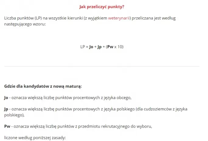 Zasady rekrutacji Uniwersytet Przyrodniczy